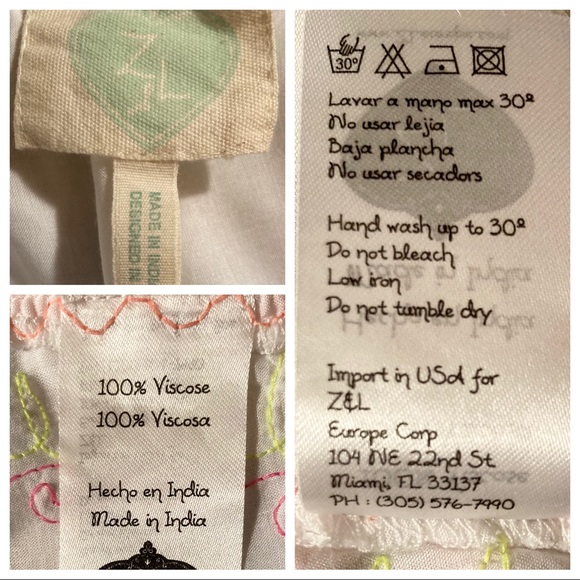 ZL Sz M Pom-Pom White Neon Shorts - Picture 8 of 8